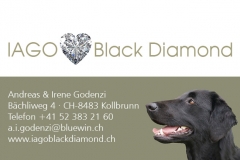 Visitenkarten Iago Black Diamond